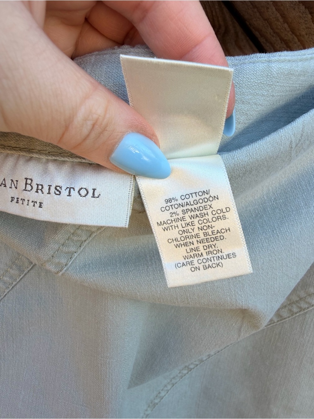 Susan Bristol Light Beige A-Line Skirt - Picture 5 of 5